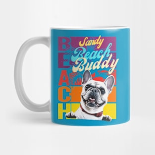 Sandy Beach Buddy (pug dog) Mug